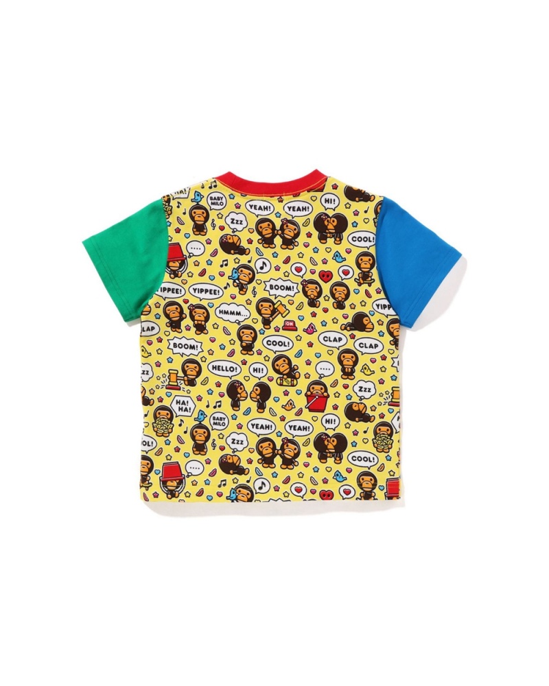 Hauts Bape Baby Milo Speech Balloon Jaune Enfant | AQM-46027016